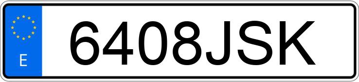 Numer rejestracyjny 6408JSK posiada SEAT LEON