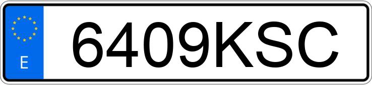 Numer rejestracyjny 6409KSC posiada VOLKSWAGEN POLO