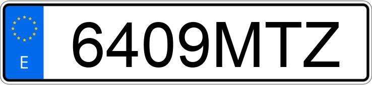 Numer rejestracyjny 6409MTZ posiada KTM EXC 450