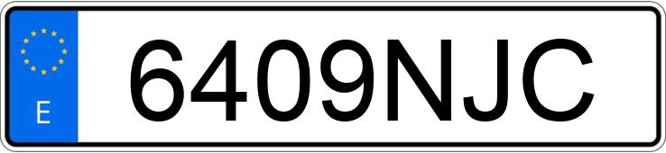 Numer rejestracyjny 6409NJC posiada SEAT IBIZA