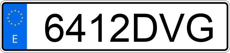 Die Registrierungsnummer 6412DVG hat MINI MINI