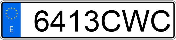 Numer rejestracyjny 6413CWC posiada VOLKSWAGEN TOURAN