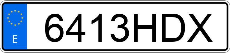 Numer rejestracyjny 6413HDX posiada VOLKSWAGEN GOLF