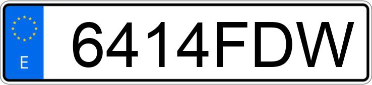Numer rejestracyjny 6414FDW posiada VOLKSWAGEN PASSAT