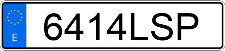 Il numero di registrazione 6414LSP ha DODGE CHALLENGER