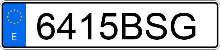 Numer rejestracyjny 6415BSG posiada HONDA CBR 600