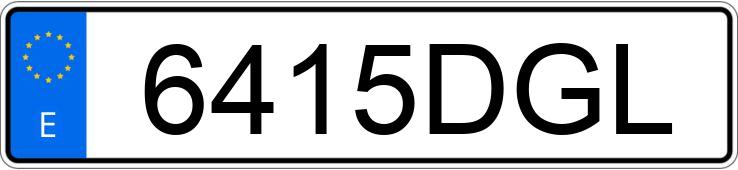 Numer rejestracyjny 6415DGL posiada BENTLEY CONTINENTAL