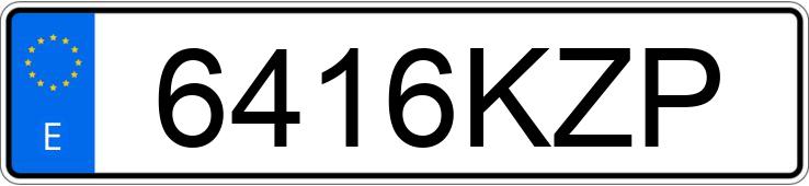 Numer rejestracyjny 6416KZP posiada VOLVO FM9