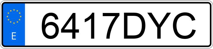 Numer rejestracyjny 6417DYC posiada NISSAN ALMERA TINO