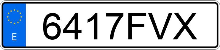 Numer rejestracyjny 6417FVX posiada CITROEN C4