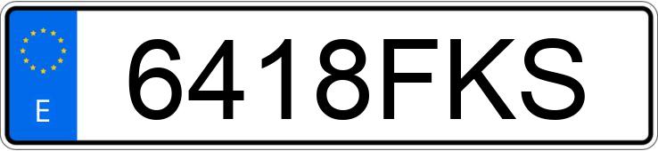 Numer rejestracyjny 6418FKS posiada NISSAN PRIMERA