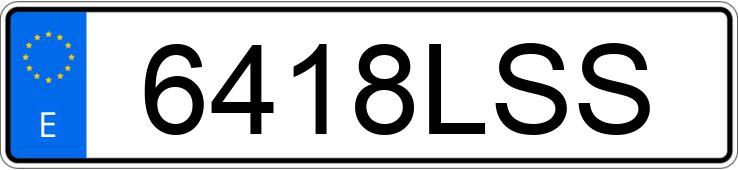 Numer rejestracyjny 6418LSS posiada TESLA MODEL Y