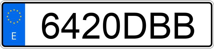 Numer rejestracyjny 6420DBB posiada CITROEN C3