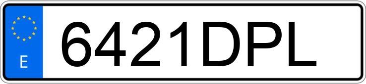 Numer rejestracyjny 6421DPL posiada BMW X3