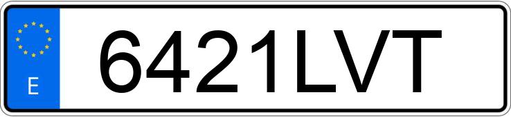 Numer rejestracyjny 6421LVT posiada AUDI Q3 SPORTBACK