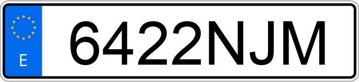 Numer rejestracyjny 6422NJM posiada RENAULT CLIO