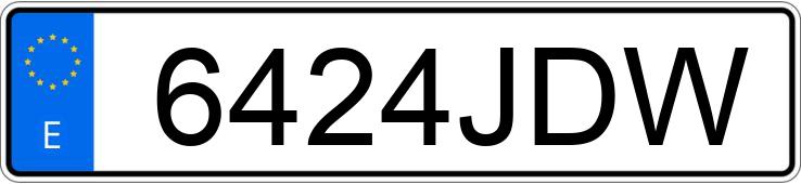 Numer rejestracyjny 6424JDW posiada LAND ROVER RANGE ROVER SPORT