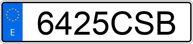 Numer rejestracyjny 6425CSB posiada SEAT LEON