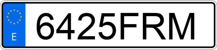 Numer rejestracyjny 6425FRM posiada MERCEDES B (245)