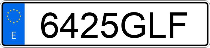 Numer rejestracyjny 6425GLF posiada RENAULT MEGANE