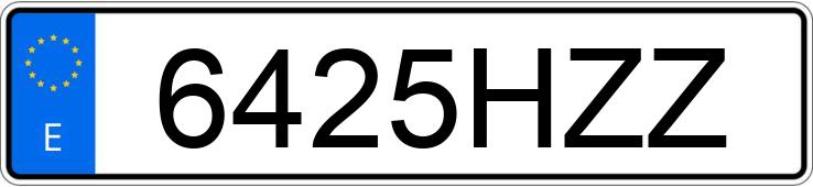 Numer rejestracyjny 6425HZZ posiada SEAT IBIZA