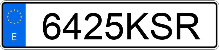 Numer rejestracyjny 6425KSR posiada HYUNDAI I30 FASTBACK