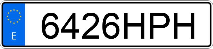 Numer rejestracyjny 6426HPH posiada TOYOTA AYGO