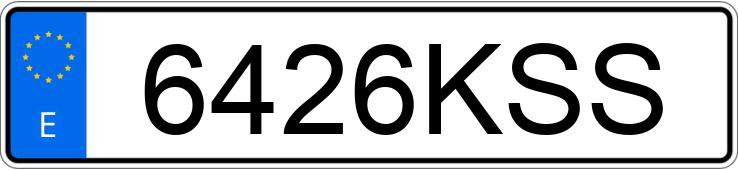 Numer rejestracyjny 6426KSS posiada MERCEDES B (246/242)