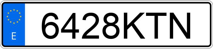Numer rejestracyjny 6428KTN posiada SEAT IBIZA