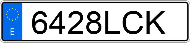 Numer rejestracyjny 6428LCK posiada SEAT LEON
