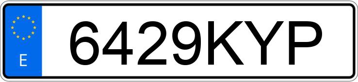 Numer rejestracyjny 6429KYP posiada BMW X3