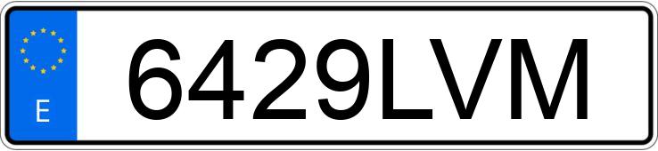 Numer rejestracyjny 6429LVM posiada SEAT LEON