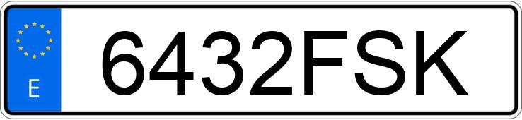 Numer rejestracyjny 6432FSK posiada AUDI A4