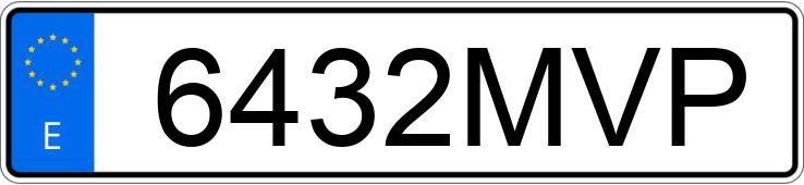 Numer rejestracyjny 6432MVP posiada DAF XF