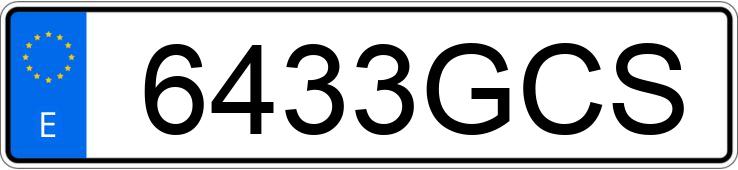 Le numéro d’enregistrement 6433GCS a BMW SERIE 3