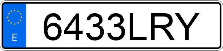 Numer rejestracyjny 6433LRY posiada RENAULT CAPTUR