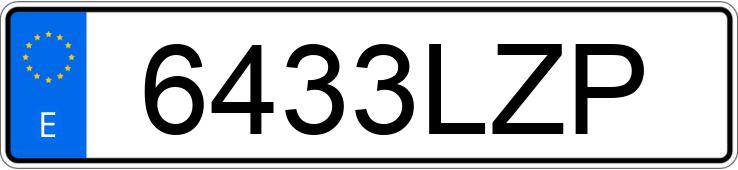 Numer rejestracyjny 6433LZP posiada BMW X5