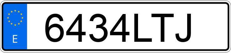 Numer rejestracyjny 6434LTJ posiada AVIA 2002