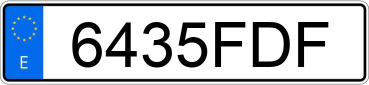 Numer rejestracyjny 6435FDF posiada HYUNDAI TERRACAN