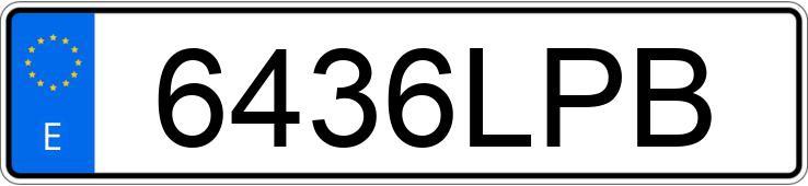 Numer rejestracyjny 6436LPB posiada VOLKSWAGEN POLO