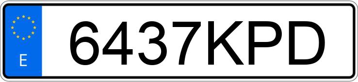 Numer rejestracyjny 6437KPD posiada IRIZAR I6