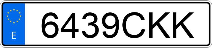 Numer rejestracyjny 6439CKK posiada MERCEDES A (168-169)