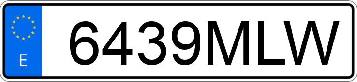 Numer rejestracyjny 6439MLW posiada SKODA KAMIQ