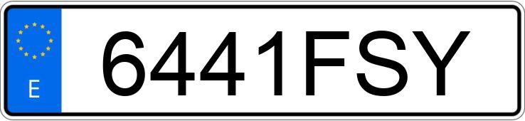 Numer rejestracyjny 6441FSY posiada SEAT ALTEA