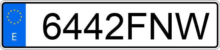 Numer rejestracyjny 6442FNW posiada PORSCHE 911