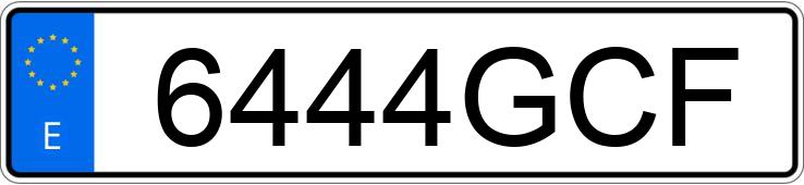 Registreringsnummeret 6444GCF har VOLKSWAGEN GOLF SPORTLINE 1.9 TDI Registreringsnummeret 6444GCF har VOLKSWAGEN GOLF SPORTLINE 1.9 TDI