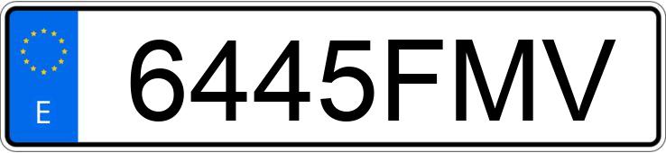 Numer rejestracyjny 6445FMV posiada MINI MINI