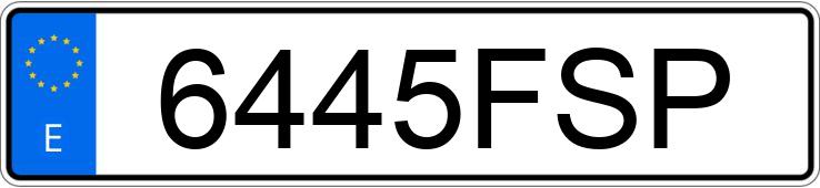 Le numéro d’enregistrement 6445FSP a NISSAN MICRA