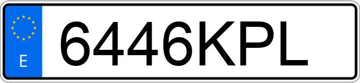 Numer rejestracyjny 6446KPL posiada OPEL ASTRA
