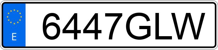 Numer rejestracyjny 6447GLW posiada RENAULT SCENIC